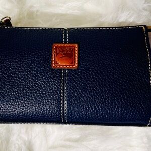 Dooney & Bourke Navy Leather Clutch